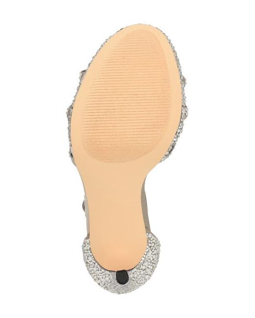 Nine West Metallic Lartay Platform Ankle Strap Sandal