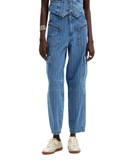 Desigual Blue Hamlet Zip Pocket Jeans