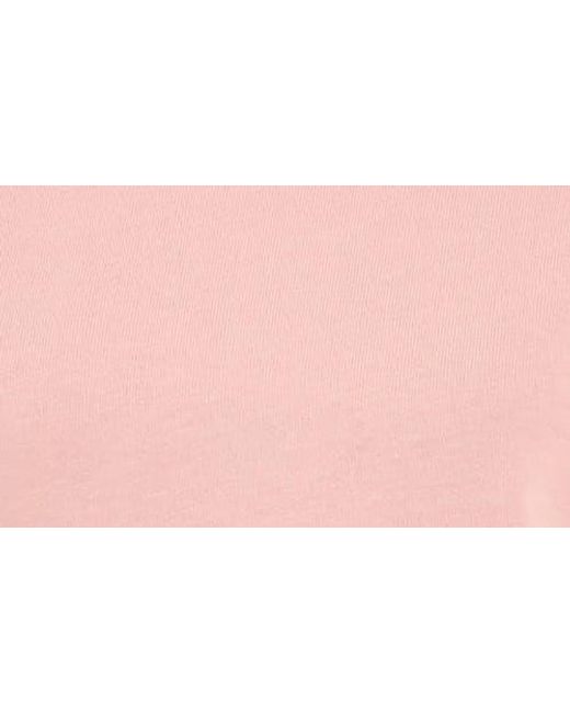 English Factory Multicolor Mixed Media Scallop Peplum Cotton Top