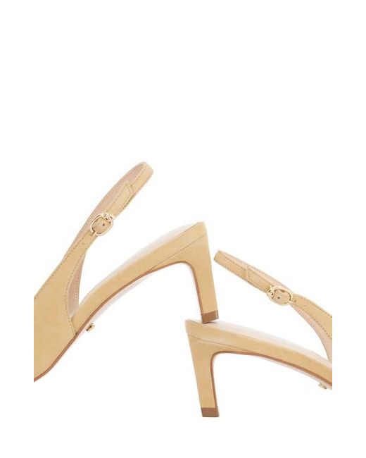 Dune Natural Celinna Pointed Toe Slingback Pump