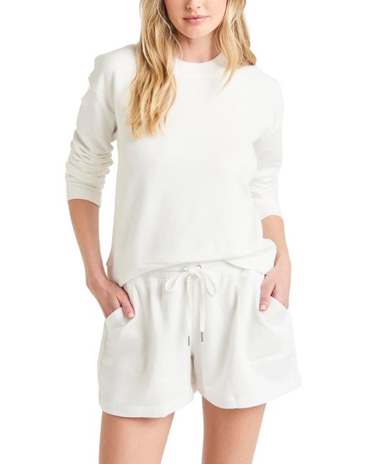 Splendid White Crewneck Pullover