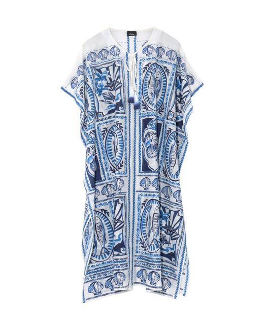 Echo Blue Montauk Tile Caftan