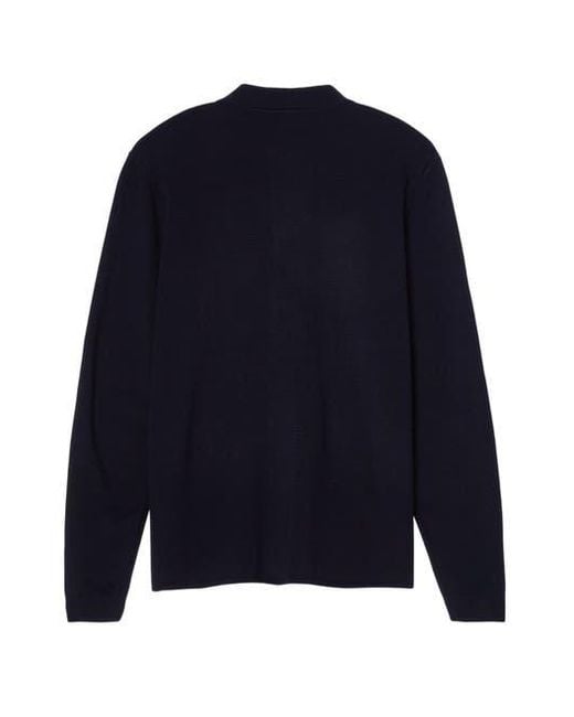 Robert Talbott Blue Landon Sweater Jacket for men
