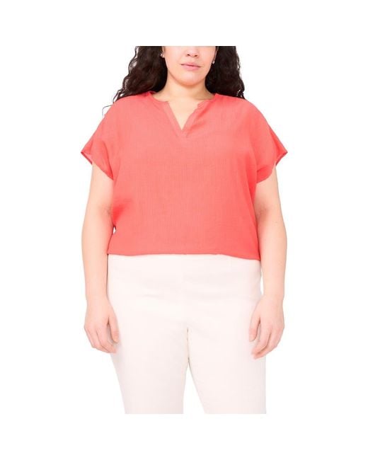 Halogen® Red Stripe Popover Top