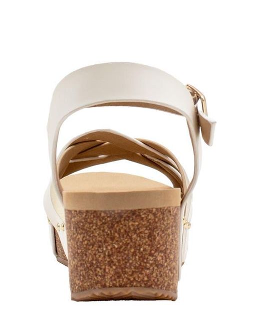 Volatile Multicolor Edna Ankle Strap Platform Wedge Sandal