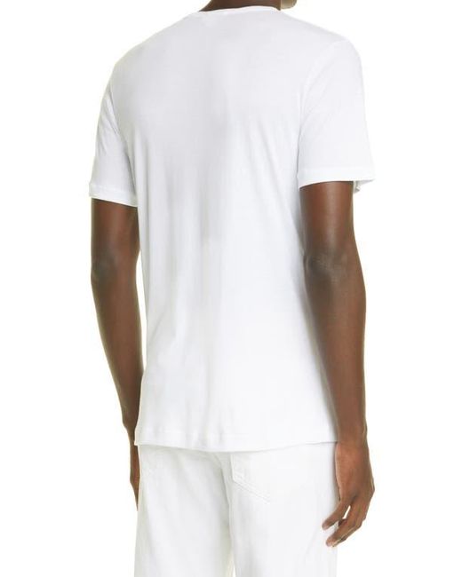 Sunspel White Sea Island Cotton T-Shirt for men