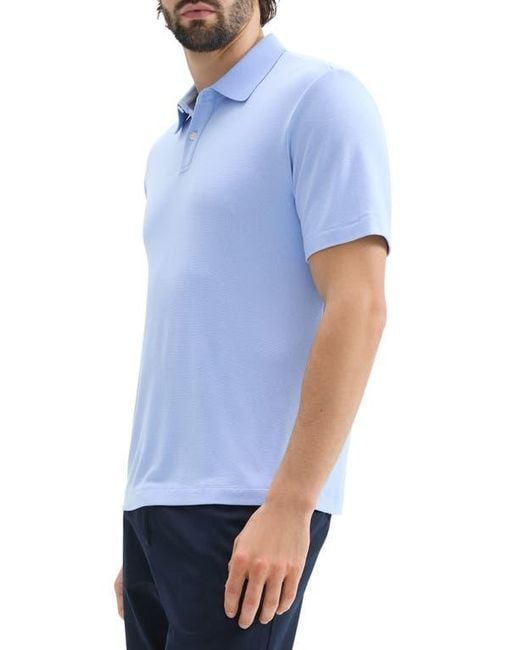 Theory Blue Kayser Solid Modal Blend Polo for men