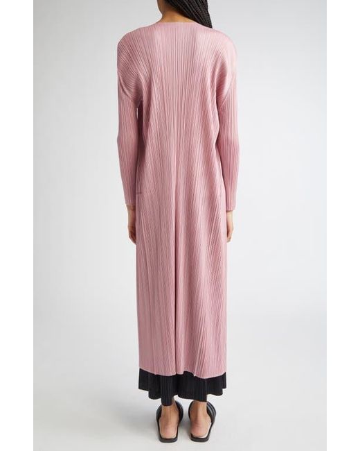 Pleats Please Issey Miyake Pink Monthly Colors September Pleated Coat