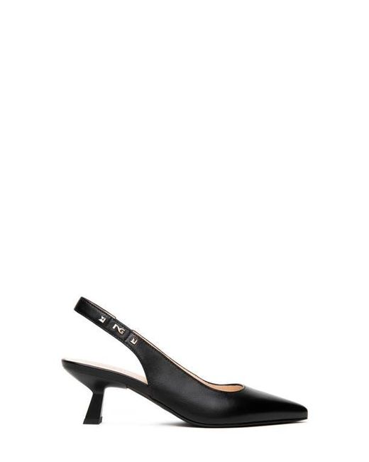 Nero Giardini Black Pointed Toe Slingback Pump