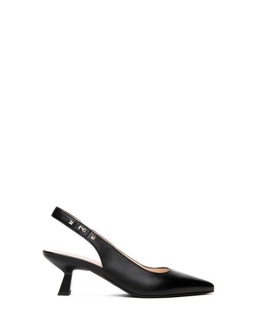 Nero Giardini Black Pointed Toe Slingback Pump