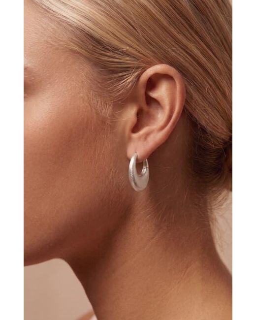 Yoj Metallic Eclipse Mini Hoops