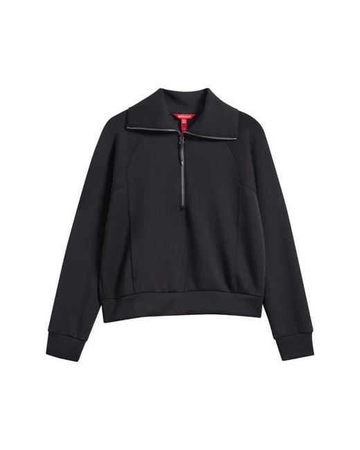 Spanx Black Airessentials Half Zip Sweatshirt