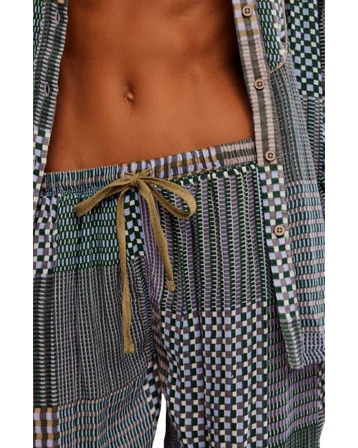 Free People Gray Night After Night Pajama Pants