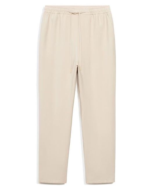 Mango Natural Flowy Drawstring Pants