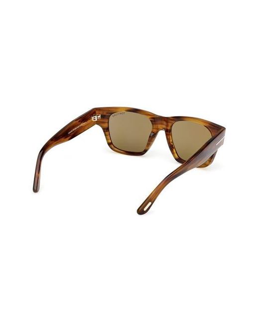 Tom Ford Brown 53Mm Square Sunglasses for men