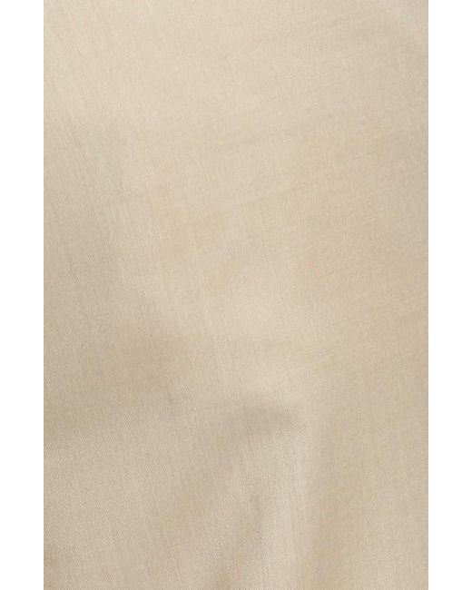 Berle Natural Self Sizer Waist Flat Front Lightweight Plain Weave Classic Fit Trousers for men
