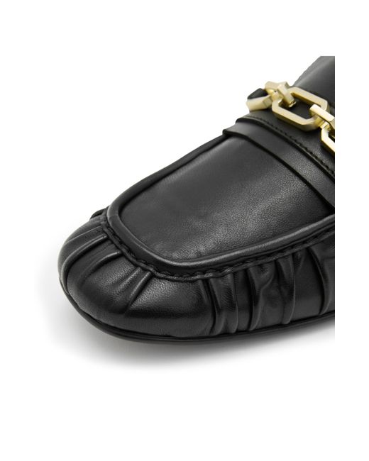 AllSaints Black Sapphire Chain Loafer
