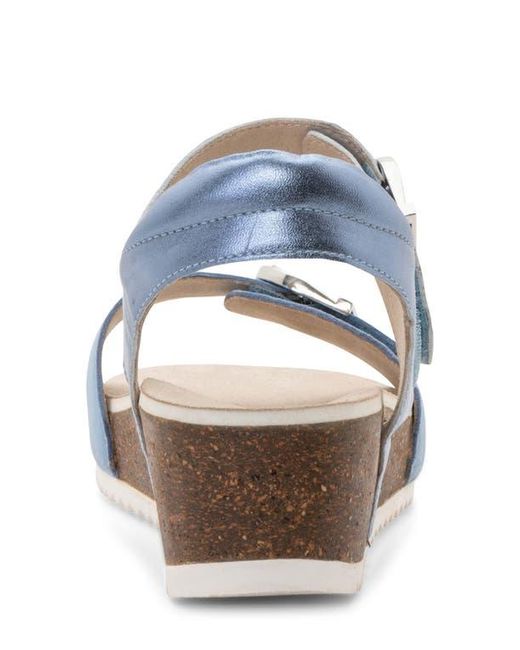 Ara Blue Nova Slingback Platform Wedge Sandal