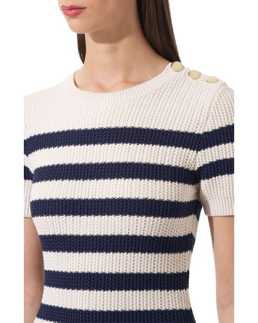 Carolina Herrera Multicolor Stripe Silk & Cotton Sweater Dress