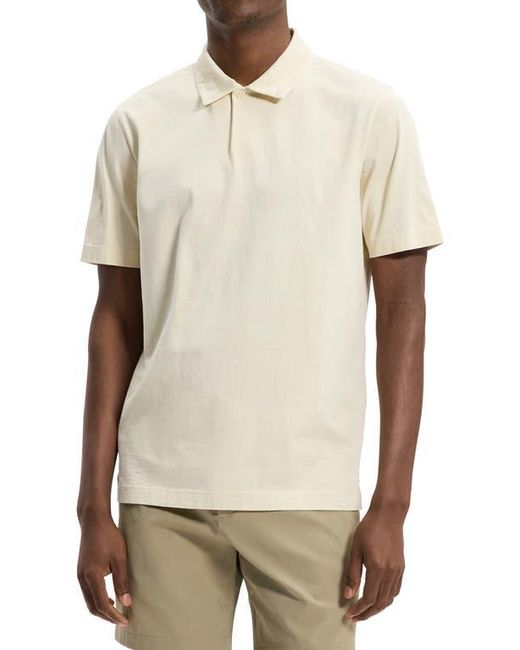 Theory Natural One Button Polo for men