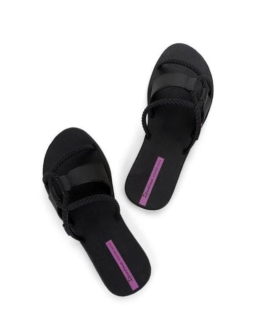 Ipanema Black Diversa Slide Sandal