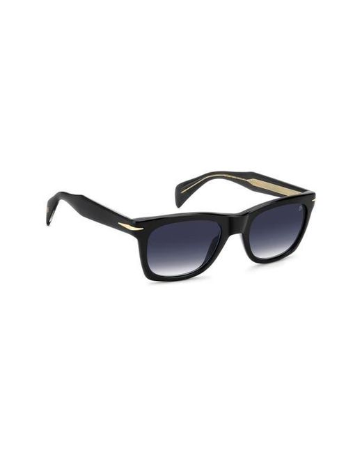 David Beckham Blue 53Mm Rectangular Sunglasses for men