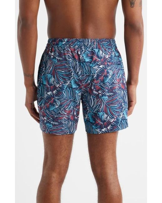 Chubbies Blue The Bahamians Classic Lined 5.5-Inch Swim Trunks for men