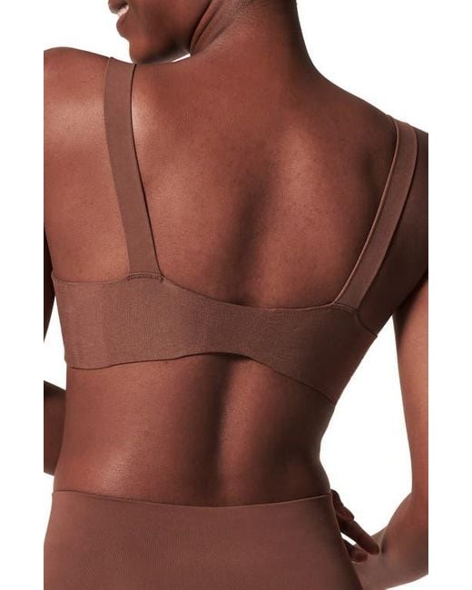 Spanx Brown Spanxsmooth Bra-Llelujah! Underwire Lightly Lined Full Coverage Bra