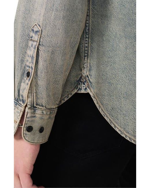 Rag & Bone Gray Finch Denim Button-Up Shirt for men