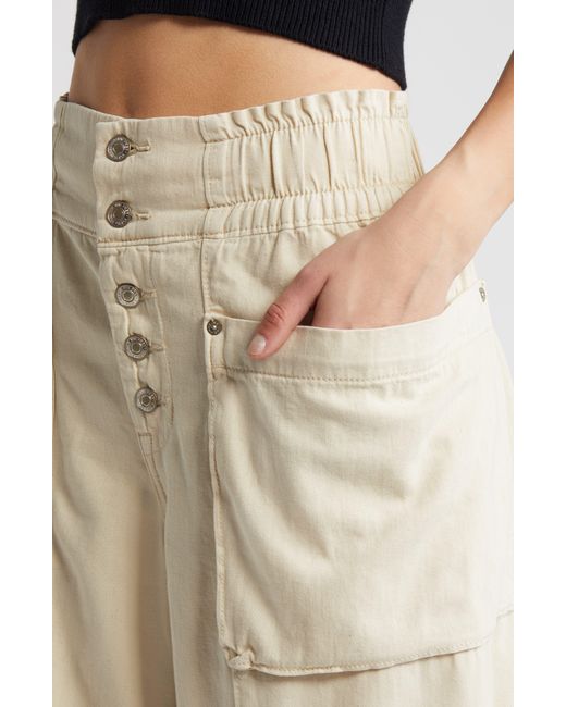 Free People Natural Sun Setter Wide Leg Jeans