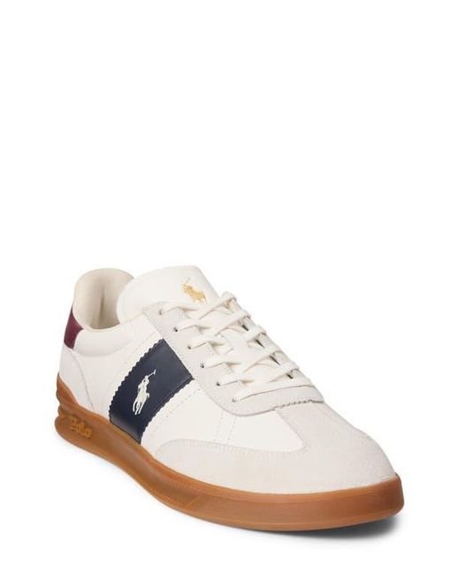 Polo Ralph Lauren White Heritage Aera Sneaker for men