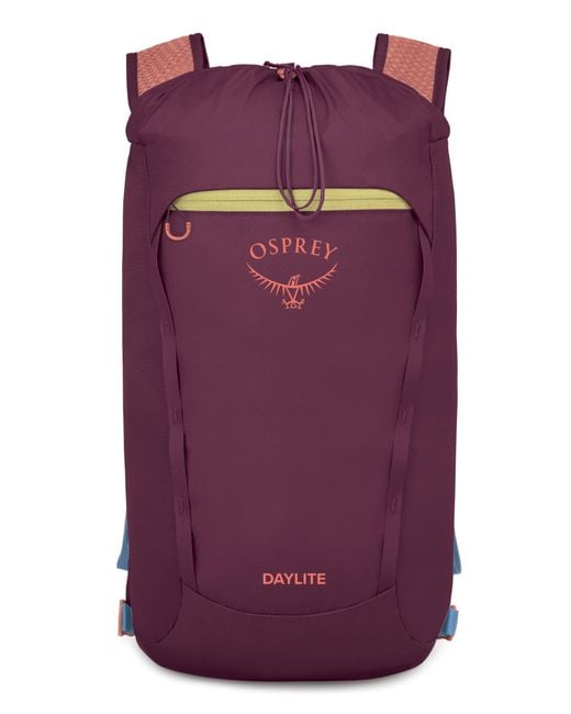 Osprey Purple Daylite Cinch Backpack