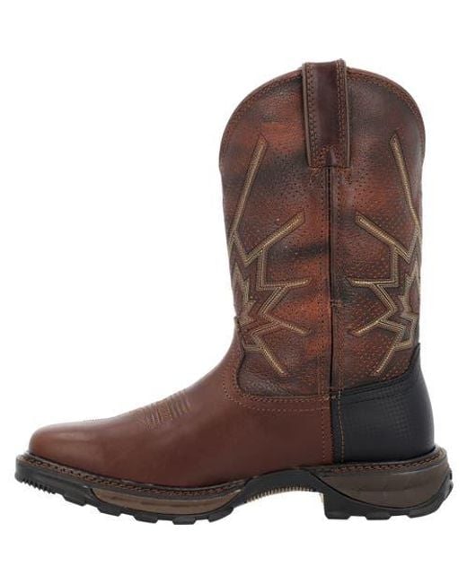 Durango Brown Ventilated Western Work Boot for men