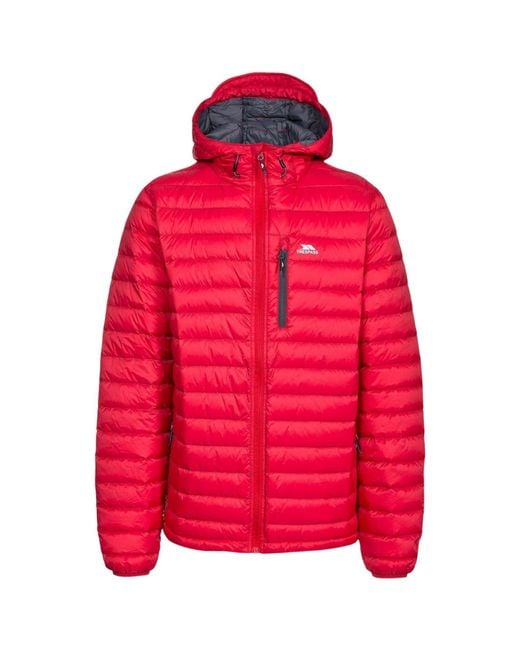 Trespass Red Digby Puffer Jacket for men