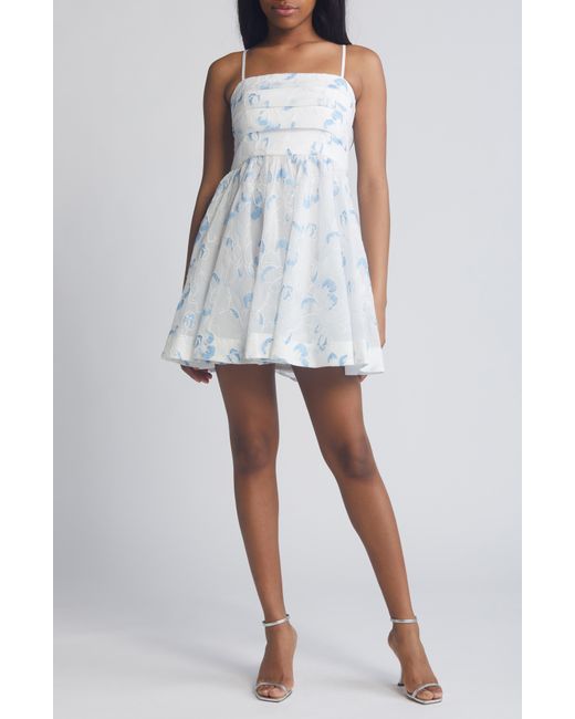 Likely White Kia Floral Fit & Flare Dress