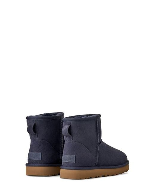Ugg Blue Ugg Classic Mini Ii Genuine Shearling Lined Boot