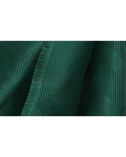Burberry Green Check Jacquard Silk Scarf for men