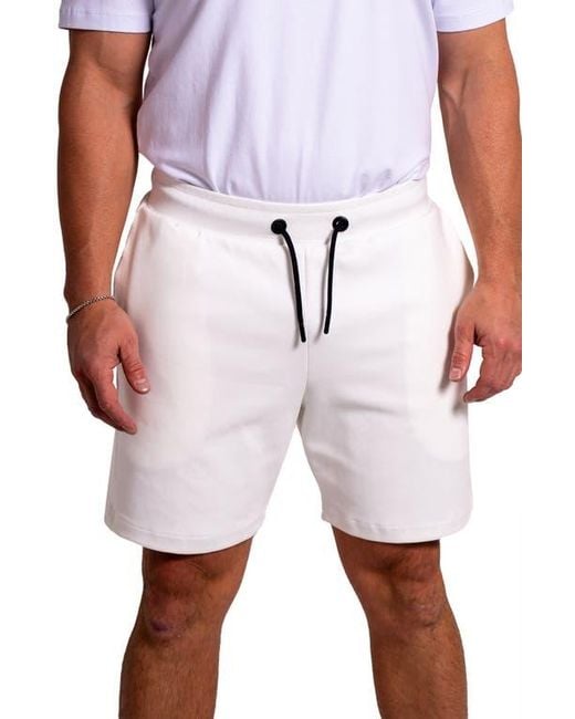 Maceoo White Solidpocket 76 Drawstring Shorts S for men