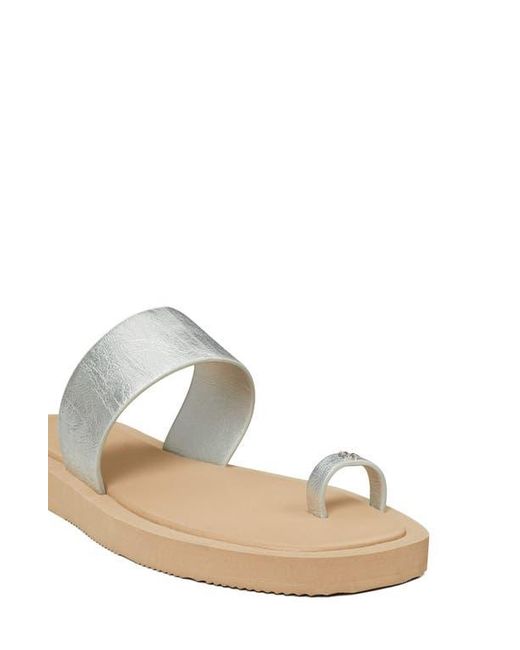 Tory Burch White Toe Loop Sandal