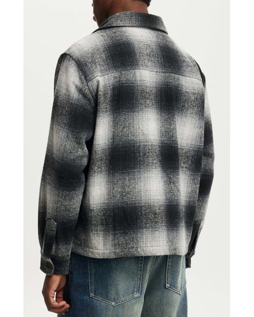 Cotton On Gray Boxy Overshirt for men