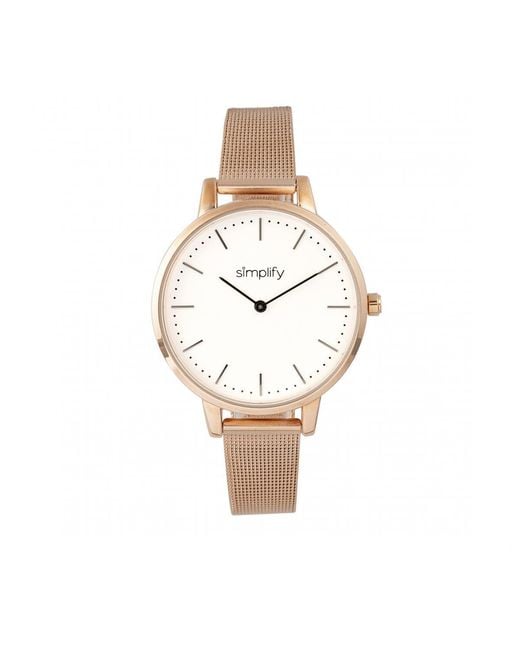 Simplify Metallic The 5800 Mesh Bracelet Watch