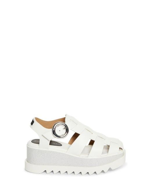 Stella McCartney White Elyse Wedge Fisherman Sandal