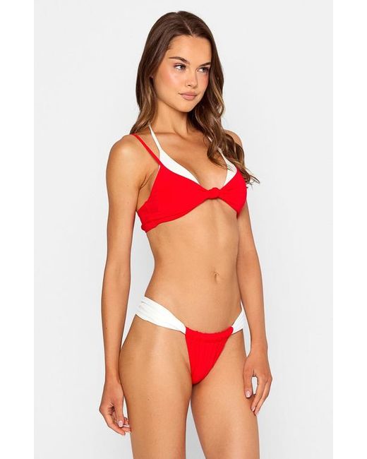 Beach Bunny Swimwear Red Rumi Tango Bottom