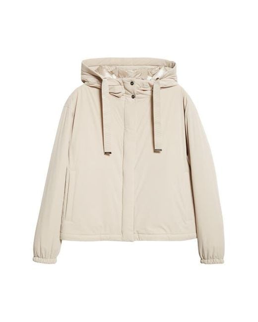 Herno Women's Natural Resort Travel Nylon Ponente Packable Hooded