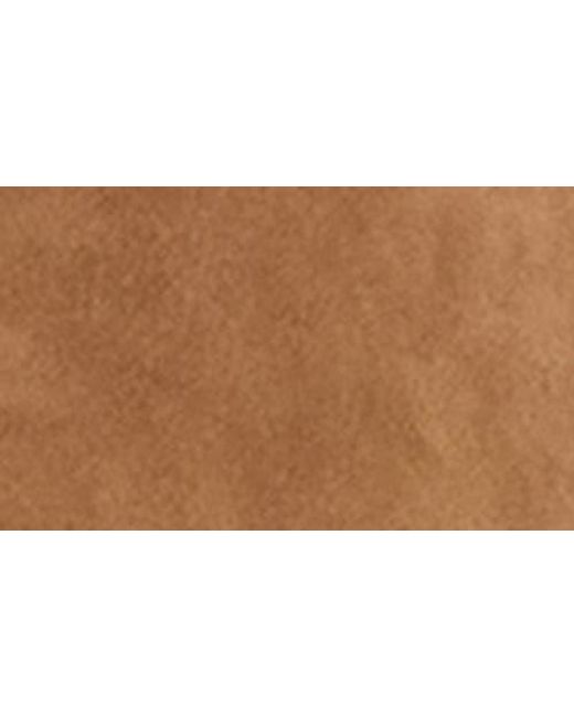Theory Brown Classic Boxy Fit Suede Shirt Jacket