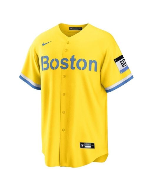 Nike Xander Bogaerts Gold/light Blue Boston Red Sox City Connect Replica  Player Jersey At Nordstrom in Yellow for Men