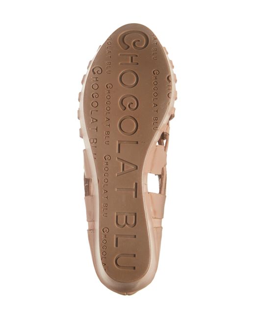 Chocolat Blu Brown Wiz Platform Wedge Sandal