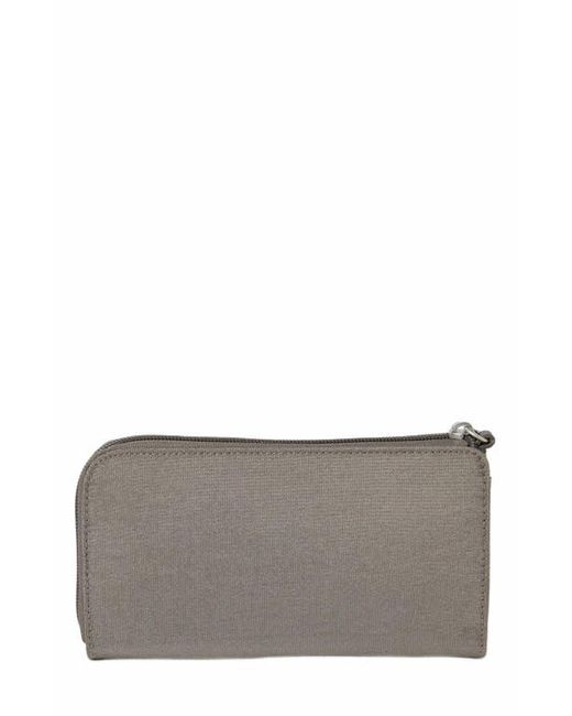 Baggallini Gray Zip Around Rfid Wallet Wristlet