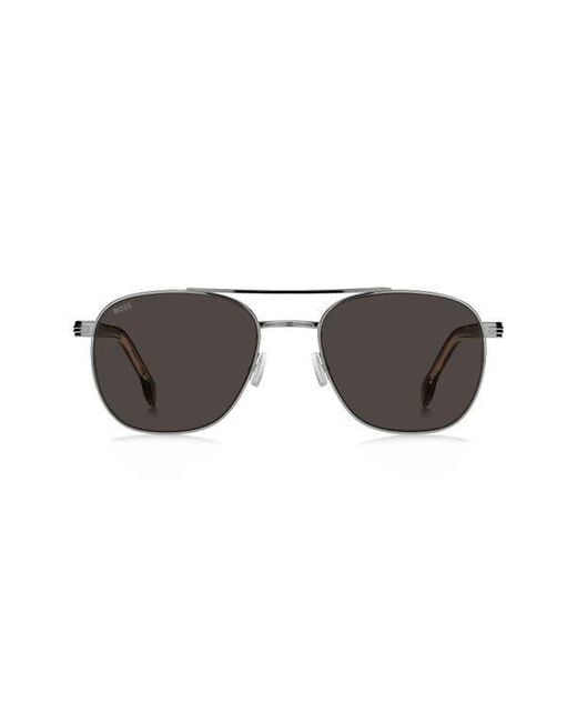 Boss Multicolor 56Mm Rectangular Sunglasses for men