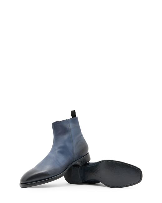 John Varvatos Blue Regent Ankle Boot for men